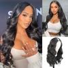 Cinhoo V Shape Wig for Black Women - 24inch Long Body Wavy Glueless Upgrade U Part Wigs for Daily Use view 1