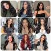 Cinhoo V Shape Wig for Black Women - 24inch Long Body Wavy Glueless Upgrade U Part Wigs for Daily Use view 2