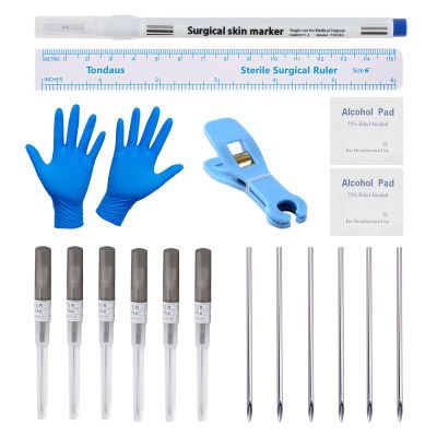 Glupez 16G Mixed Piercing Kit for All Body Piercings body piecring needles Stainless Steel Ear Cartilage Tragus Nose Septum Lip Nipple Piercing Tools Piercing Jewelry