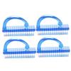 Healeved 4pcs Nail Cleaning Brushes Ergonomic Fingernail Toenail Scrubbers with Stiff Bristles for Manicure and Pedicure Durable Materials Lightweight Design view 1
