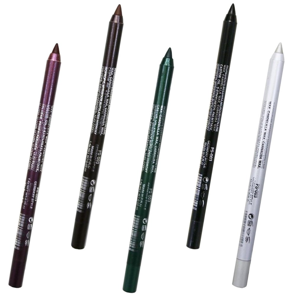 CurcKua 5PCS Eyeliner Pencil, 5 Colors Waterproof Neon Eyeliner Waterproof Eyeliner Long-Lasting Gel Eye Liner Portable Eye Makeup for Girl Women Waterproof Eyeliner Eye Makeup Gel Eye Liner