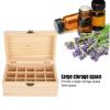 15-Slot Pine Essential Oil Storage Box, Anti-Sunlight Beauty Center Display Case,Wooden Cosmetic Organizer for Home view 3