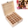25-Slot Pine Essential Oil Storage Box,Organize Your Oils Wood Essential Oil Holder, Portable Oil Case for Home and Travel Enthusiasts view 2