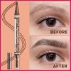 iMethod Microblading Eyebrow Pen - Eyebrow Pencil 2-in-1 Dual-Ended Eye Brow Pencils for Women with 3-Fork-Tip and Spoolie Brush Create Natural Hair-Like Defined Brows, Last All-Day, Black view 3