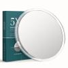 Mavoro 9'' Magnifying Mirror with 3 Strong Suction Cups | 5X Magnification | Portable Travel Makeup & Cosmetic Mirror (5X) view 1