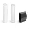 14 mm, Natural Plastic Caps, Smooth Plastic Friction Fit Caps for Slim Line Lip Balm Tubes view 1