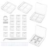 BENECREAT 4Pcs Empty DIY Eyeshadow Box Kit, Slim Custom Makeup Palette Wrapped Blush Lipstick Container with 20pcs Palette Pans for Travel, DIY Cosmetic, Crafts projects view 1