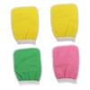 Healeved 4pcs Exfoliating Body Scrub Gloves for Deep Cleansing and Dead Skin Removal Double Sided Bath Mitts for Men and Women for Spa and Shower Use Material view 1