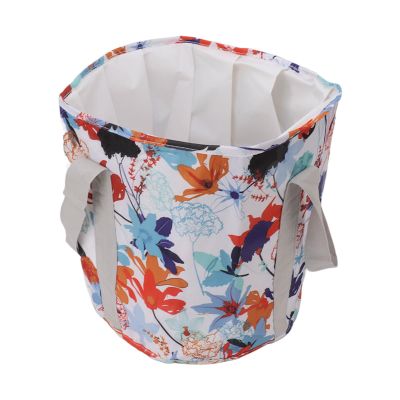 Ddewing Collapsible Foot Bath Basin Insulation Face Wash Foot Bath Bag Foot Bath Bucket Portable Travel Foldable Foot Wash Bag Foot Bath with Handle for Outdoor Camping Travel (White