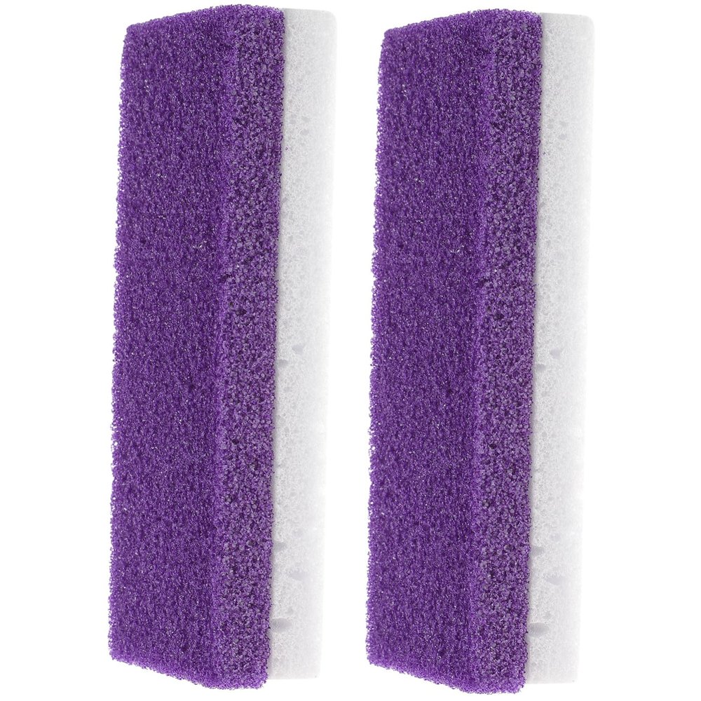 Healeved 2 Pack Natural Foot Pumice Stone Exfoliating Tool for Dead Skin Scrub Foot Stone Scrubber for Removal Random Color