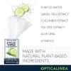 OPTICALINEA EYELID & LASH Ultra Soft Moisturizing Natural Plant Based Cucumber, Green Tea & Aloe Vera Extra Large 8"x7" Dry Eye Hypoallergenic Rinse Free Scrub & Cosmetic Makeup Remover Wipes 30ct view 3