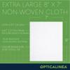 OPTICALINEA EYELID & LASH Ultra Soft Moisturizing Natural Plant Based Cucumber, Green Tea & Aloe Vera Extra Large 8"x7" Dry Eye Hypoallergenic Rinse Free Scrub & Cosmetic Makeup Remover Wipes 30ct view 4