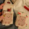 Bear Lipstick Bag with Mirror Makeup Lipstick Case Mini Bag Girl Portable Travel Makeup Bag Makeup Bear Design Storage Bag Premium for Outdoor view 4