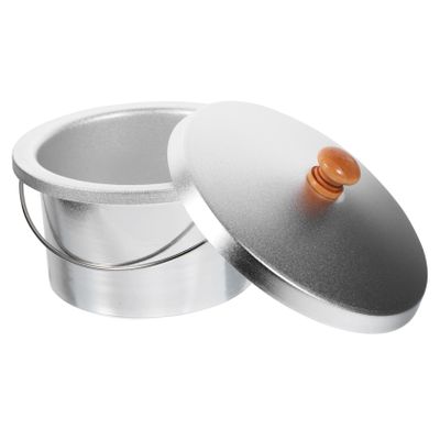 HOLIDYOYO 1set Non-stick Wax Melting Pot Wax Heater Container with Lid for Hair Removal for Home Salon Use Iron Material Smooth Design