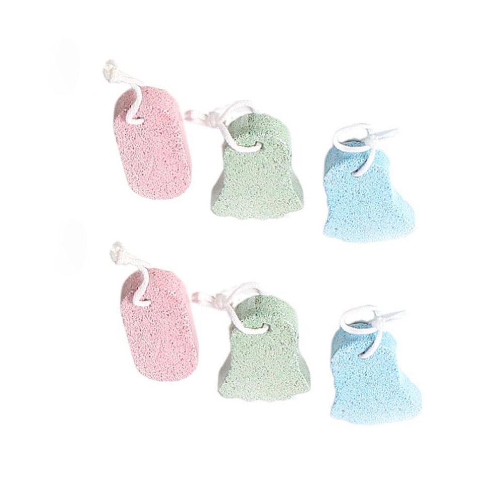 Healeved 6pcs Pumice Stone Foot Care Exfoliators for Dead Skin Removal File for Smooth Heels and Comfortable