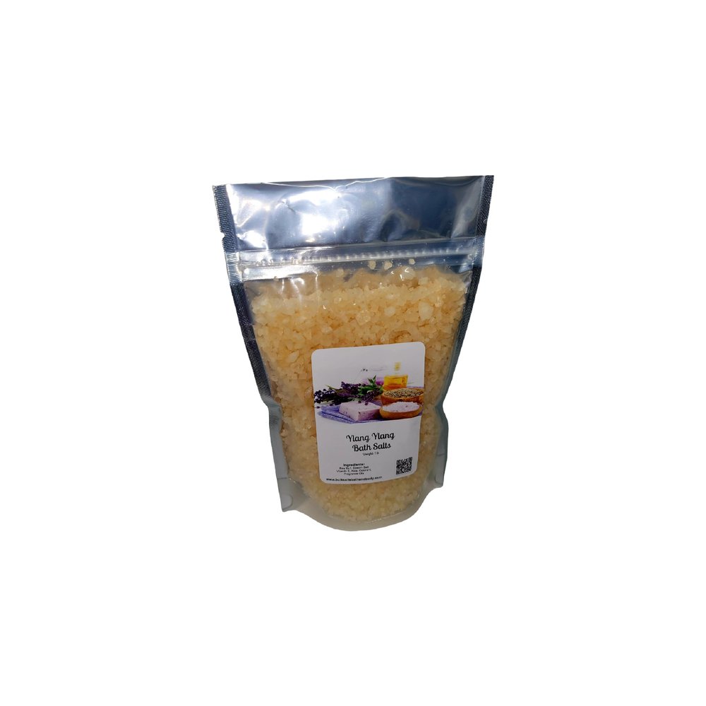 Bath Salts | 1lb Bag (16oz.) | Choose Your Scent | Epsom Salt | Sea Salt| Bathing | Body Care | Beauty | Relaxation | Spa | Pedicure | Manicure | Soak (Ylang Ylang)