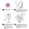 banapoy 150Pcs UV Detection Stickers for Sunscreen, Round Shape Reusable Sunscreen Stickers Reapply Reminder, Color Changing Sun Protect Stickers for Outdoor (Purple), banapoyd0ersugkvw-12 view 3