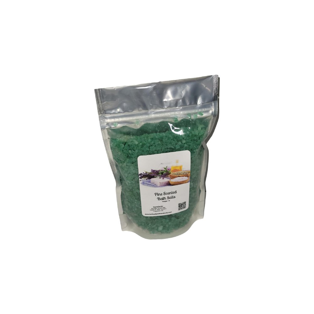 Bath Salts | 1lb Bag (16oz.) | Choose Your Scent | Epsom Salt | Sea Salt| Bathing | Body Care | Beauty | Relaxation | Spa | Pedicure | Manicure | Soak (Pine)