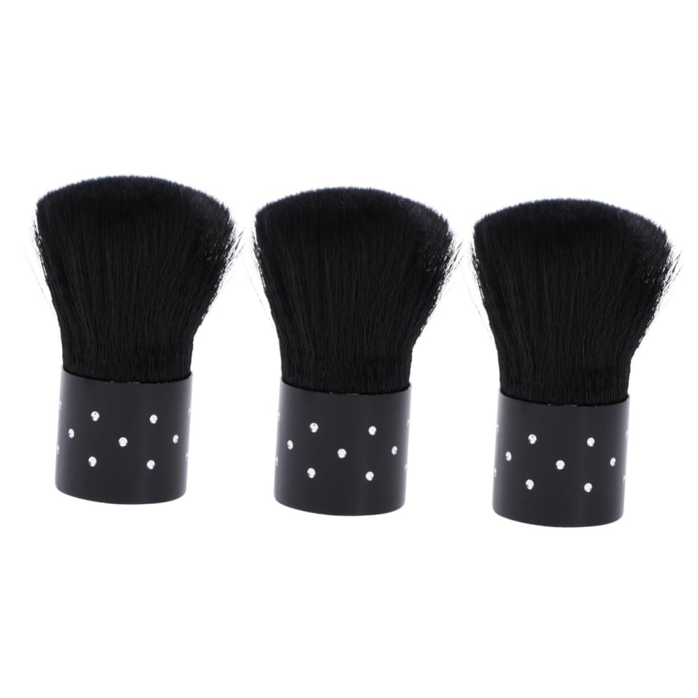Healeved 3pcs Hair Brush Cleaner Nail Art Cleaning Brush for Fingernail Art for Cosmetics
