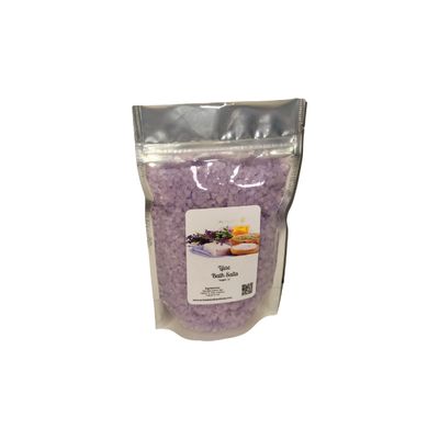 Bath Salts | 1lb Bag (16oz.) | Choose Your Scent | Epsom Salt | Sea Salt| Bathing | Body Care | Beauty | Relaxation | Spa | Pedicure | Manicure | Soak (Lilac)