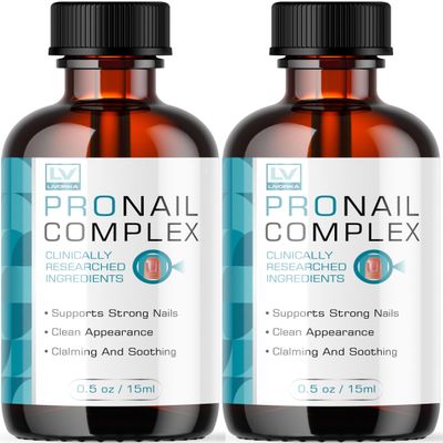 (2 Pack) Pronail Complex - Original Formula Toenail Treatment Pronail Complex Liquid Drops Premium Formula Extra Strength, Pro Nail Complex Oil Liquid Drop All Natural Support, 2 Bottles for 2 Months