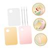 Didiseaon 3sets Comprehensive Palette Makeup Mixing Tray Spatulas for Foundation and Pigment Blending view 3