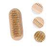 Healeved 2pcs Two-sided Natural Boar Bristle Nail Brush Wooden Manicure and Pedicure Tools for Cleaning under Fingernails and Toes for Home Office and Garden Use view 2