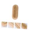 Healeved 2pcs Two-sided Natural Boar Bristle Nail Brush Wooden Manicure and Pedicure Tools for Cleaning under Fingernails and Toes for Home Office and Garden Use view 3
