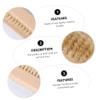 Healeved 2pcs Two-sided Natural Boar Bristle Nail Brush Wooden Manicure and Pedicure Tools for Cleaning under Fingernails and Toes for Home Office and Garden Use view 4