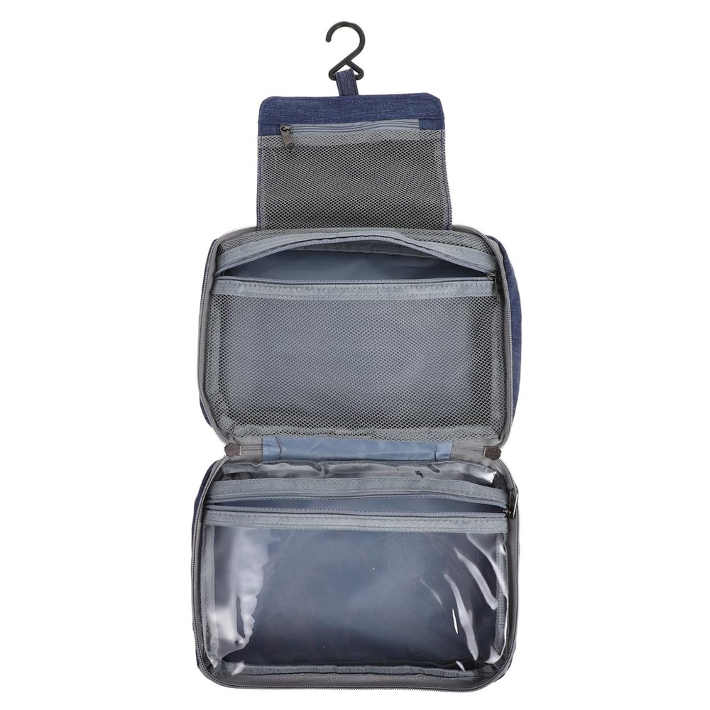 Healeved Travel Toiletry Bag Hanging Feature Stylish and Practical Makeup Bag Zipper Skincare Organizer for Men and Women