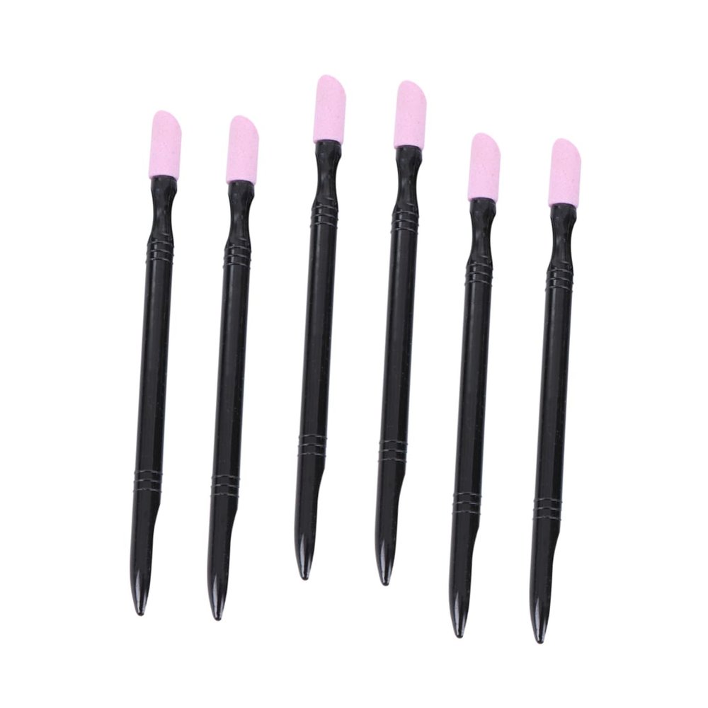 Healeved 6pcs Nail Tool for Carving and Scrubbing Nail Care Stick for Polishing and Cuticle Removal Lightweight Design and Professionals
