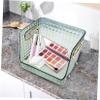 Cabilock Diamond Pattern Storage Box Small Green Gold Desk Organizer for Cosmetics Sundries and Snacks Practical Household for Tidy Spaces view 4