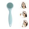 NinthAvenue Basics Silicone Facial Brush for Blackhead Removal Manual Face Cleaner Scrubber for Deep Pore Cleansing Portable Easy Use Tool for Exfoliating Dead Skin and Makeup Residue view 3
