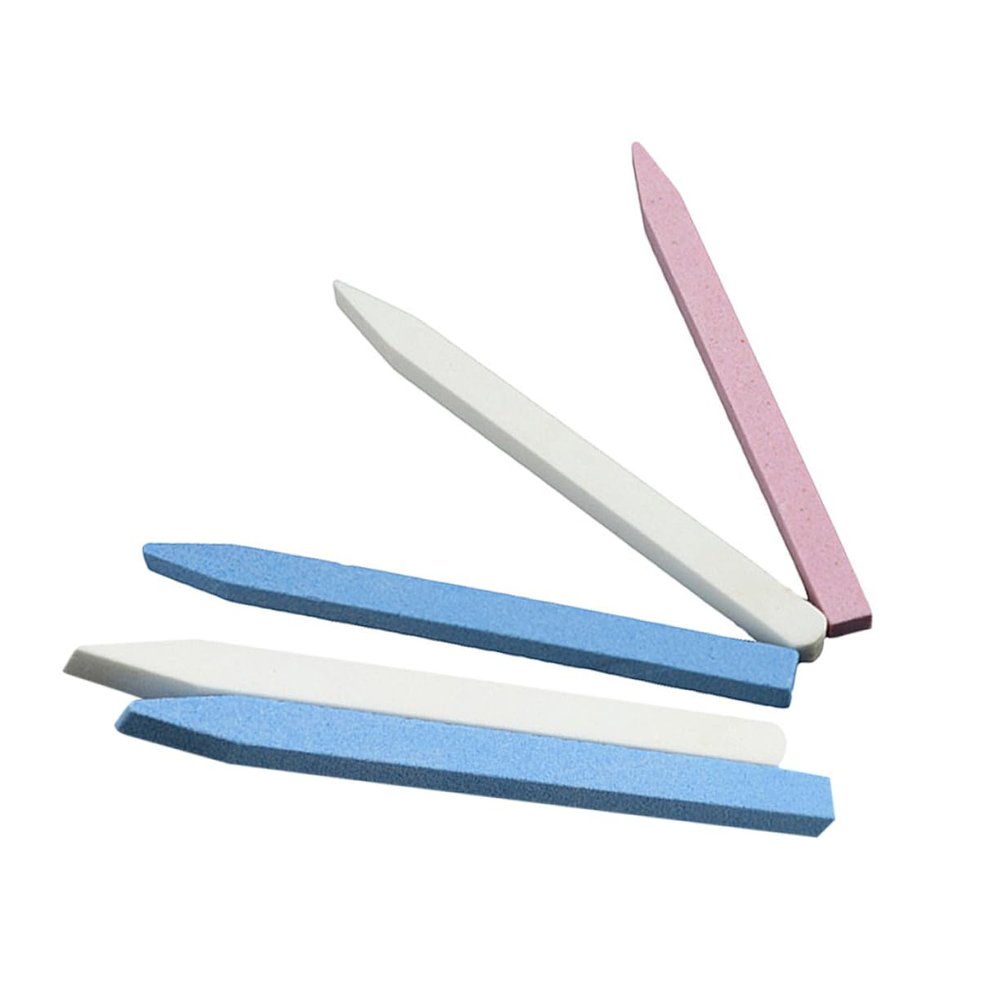 Healeved 5pcs Nail Art Buffing Tools Nail File Pumice Stone for Manicure and Pedicure for Ridges and Stains Removal Random Colors
