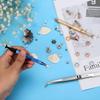 3pcs Piercing Ball Grabber Tool, Earring Ball Holder Jewelry Claw Grabber & Prong Tweezers Jeweler's Pick up Tool Piercing Removal Tool for Changing Jewelry Beads Gems Diamond view 3