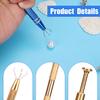 3pcs Piercing Ball Grabber Tool, Earring Ball Holder Jewelry Claw Grabber & Prong Tweezers Jeweler's Pick up Tool Piercing Removal Tool for Changing Jewelry Beads Gems Diamond view 4