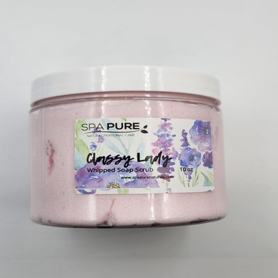 Spa Pure Whipped Soap Scrub - Luscious - Cleans and Exfoliates, Moisturizing, 8 oz, Select Favorites (CLEAN LINEN)