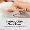 Double Edge Safety Razor with Stand, Single Blade Razors for Women, Reusable Metal Razor, with 10 Stainless Steel Double Edge Blades, Smooth and Close Shave, Plastic Free, Matte Rose Gold view 2