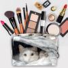 VTGHDEEQ Makeup Bag Small,Makeup Travel Bag,Blanket and Cat,Makeup Organizer Bag view 3