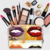 VTGHDEEQ Travel Toiletry Bag,Small Makeup Bag,Abstract Kiss Modern Lips,Make up Bags for Women view 3