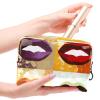 VTGHDEEQ Travel Toiletry Bag,Small Makeup Bag,Abstract Kiss Modern Lips,Make up Bags for Women view 4