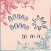 24Pcs Cat Eye Press on Nails - Sparkly Manicure Art Acrylic Short Oval Fake Nails With Blue Gradient Design, Glossy Purple False Gel Glue on Nails for Women Girls view 3