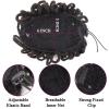Messy Bun Hair Piece for Women, Synthetic Dreadlocks Bun Afro Puff Drawstring Ponytail HairChignon Locs Braids Buns Hairpiece Clip in HairExtensions for Black Women ,Fake Hair Accessories for Women view 2