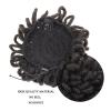 Messy Bun Hair Piece for Women, Synthetic Dreadlocks Bun Afro Puff Drawstring Ponytail HairChignon Locs Braids Buns Hairpiece Clip in HairExtensions for Black Women ,Fake Hair Accessories for Women view 3