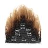 Afro Kinky curly Clip In Hair Human Hair for Woman Brown Curly Clip in Hair Extension (20inch,Black) view 3