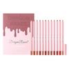 Foam Lipliner Set - 12 Ultra-Smooth Waterproof Matte Lip Liners, Long-Lasting, Smudge-Proof & Vegan Lip Pencil Kit for Precise Contouring, Gift Set for Women/Girls view 1