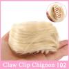 Messy Bun Hair Piece for Women, Space Buns Hair Pieces, Mini Claw Clip in Hair Bun Messy Cat Ears Hair Bun Extension Synthetic Donut Wig Accessory Updo Hairpieces for Women Girls ,Fake Hair Accessorie view 2
