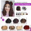 Messy Bun Hair Piece for Women, Space Buns Hair Pieces, Mini Claw Clip in Hair Bun Messy Cat Ears Hair Bun Extension Synthetic Donut Wig Accessory Updo Hairpieces for Women Girls ,Fake Hair Accessorie view 3