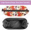 VTGHDEEQ Makeup Bag Small,Makeup Travel Bag,Floral Happy Tiger,Makeup Organizer Bag view 2