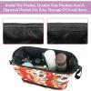 VTGHDEEQ Makeup Bag Small,Makeup Travel Bag,Floral Happy Tiger,Makeup Organizer Bag view 4